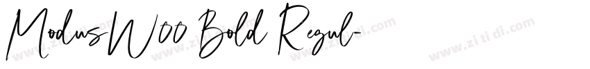ModusW00 Bold Regul字体转换